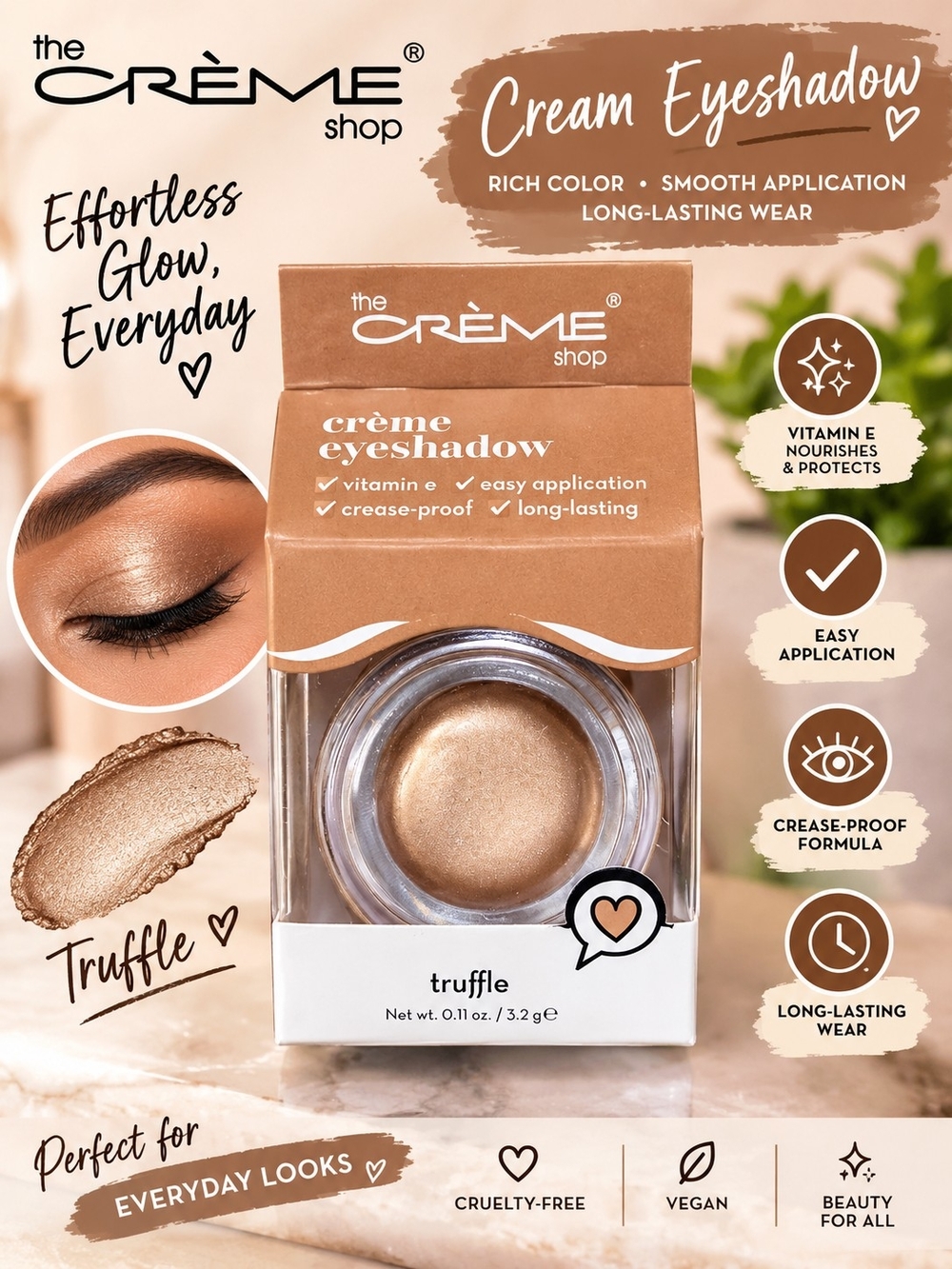 The Crème Shop Truffle Cream Eyeshadow